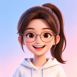 视频交友妙龄大学生人群3D卡通头像